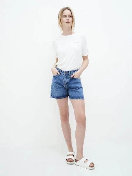 Kuyichi Kuyichi Jeansshorts - Demi Short, Blau (vintage blue), – Produktbild 2 von 6
