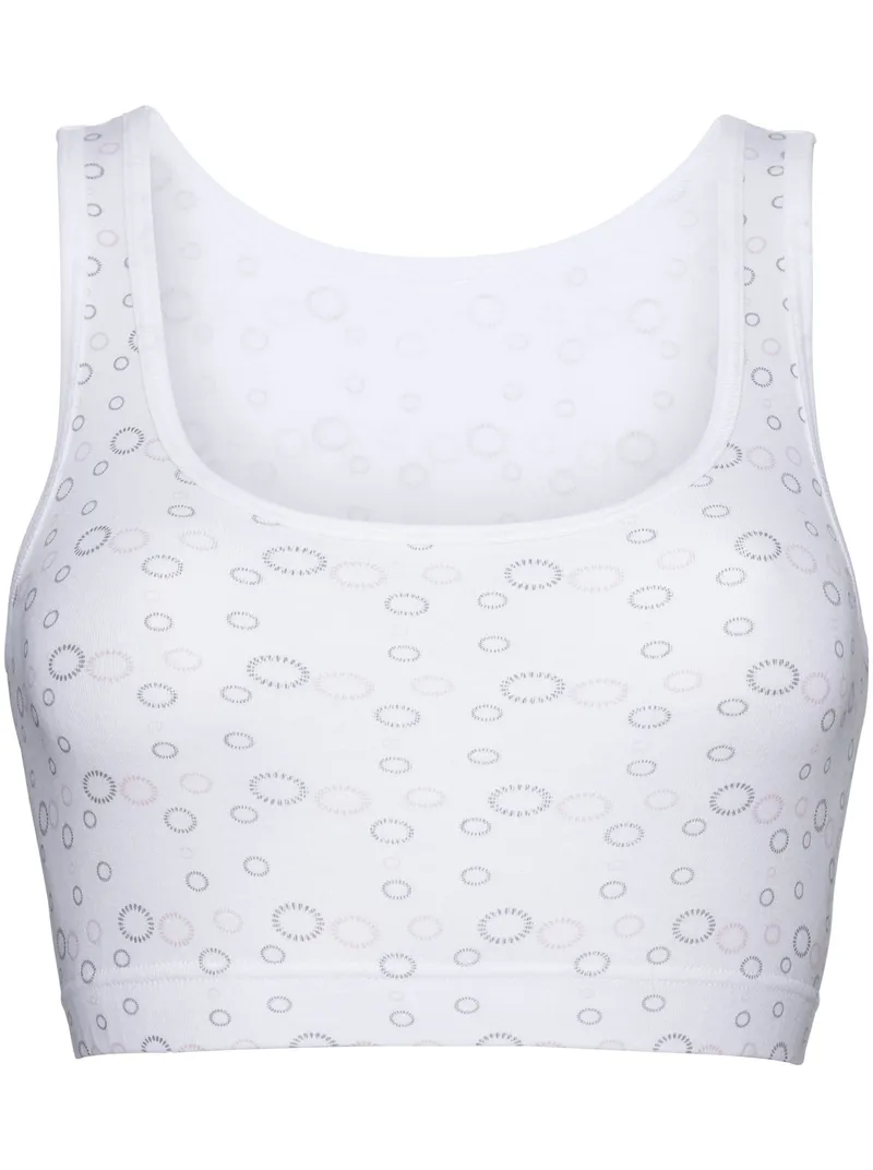 wäschepur Bustier weiß-bedruckt, Weiß-bedruckt, – Produktbild 1 von 3