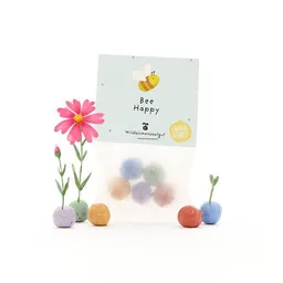 Die Stadtgärtner Die Stadtgärtner 5 bunte Blumenmurmeln mit Wildblumensaatgut im Tütchen | Positives Geschenk, Geburtstage & Aufmunterung – Produktbild 1 von 1