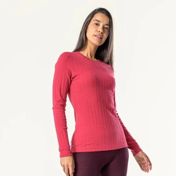 Living Crafts Living Crafts Langarm-Shirt - SAPHIRA, Garnet rose (rot), – Produktbild 4 von 4