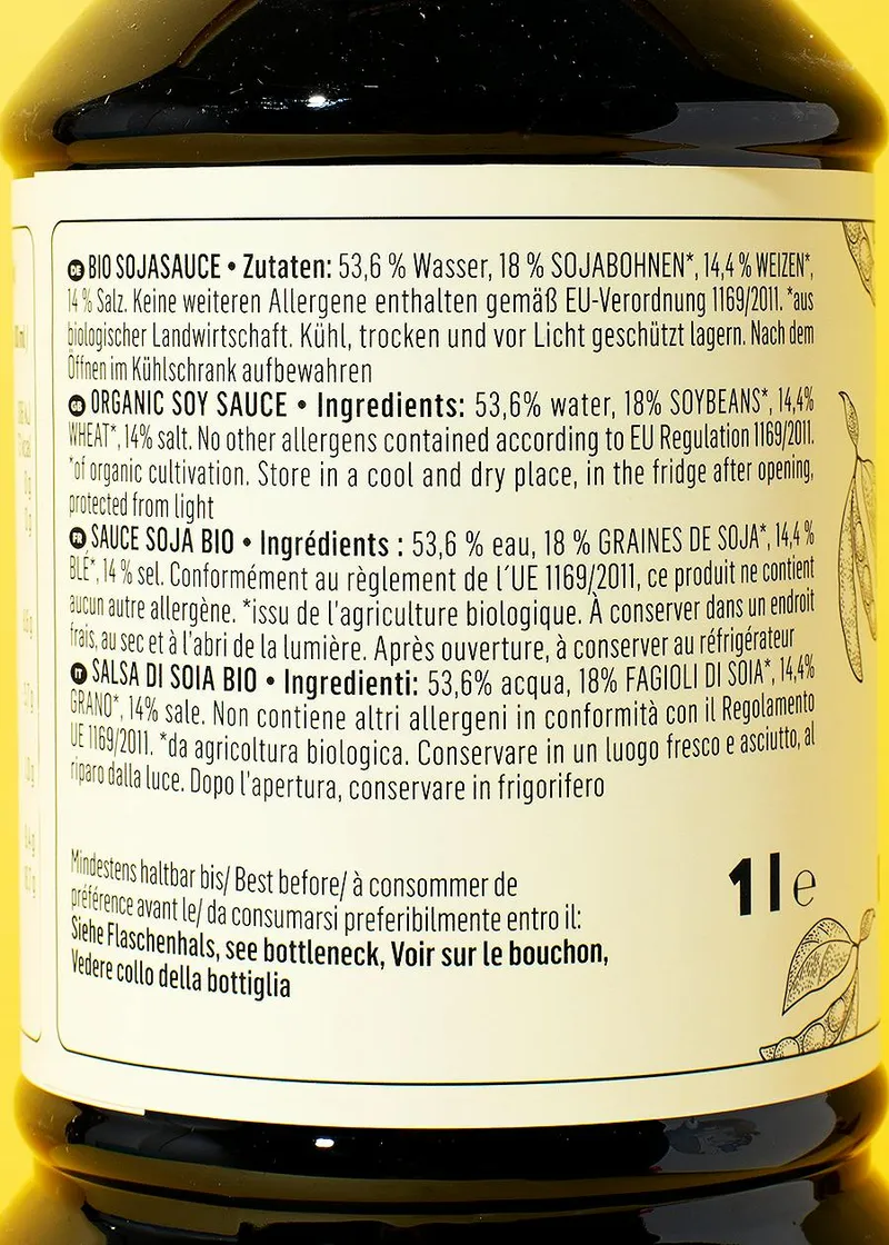 KoRo Bio Sojasauce 1 L – Produktbild 3 von 5