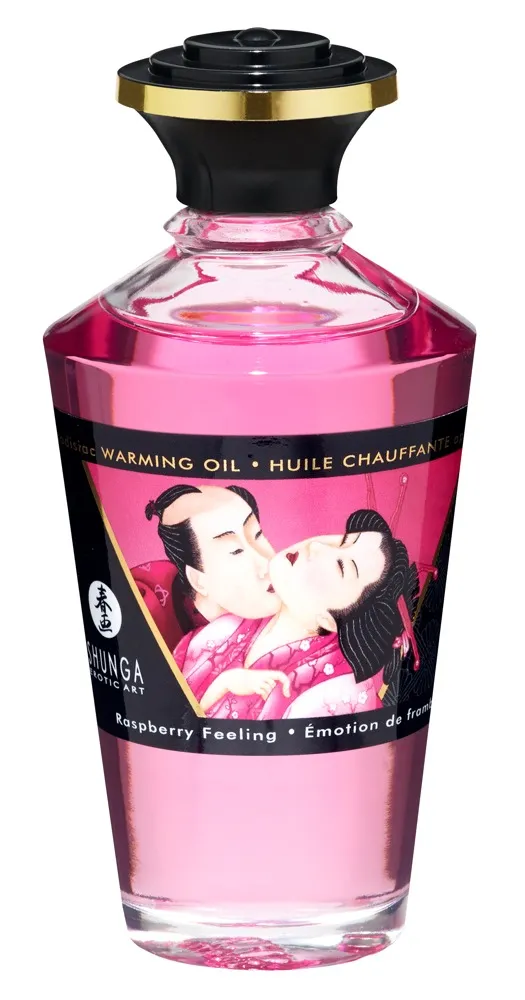 Shunga Shunga Massageöl Aphrodisiakum wärmendes Massage Öl Raspberry Feeling - Himbeer, Atemaktivierte Erwärmung – Produktbild 5 von 6