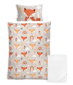 Stoffschmiede Kinderbettwäsche, 3-Teilig, Fuchs, Bio-Baumwolle – Produktbild 1 von 1