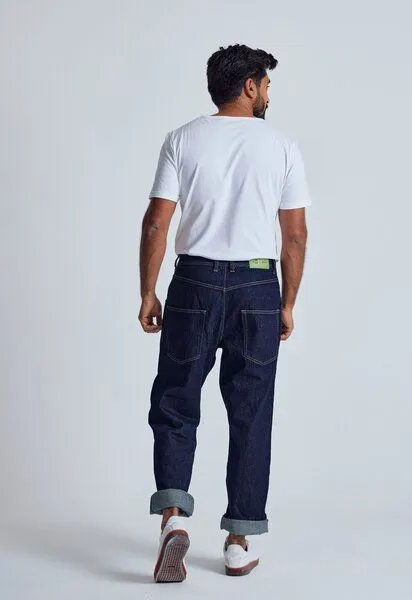 Flax and Loom Flax and Loom Loose Fit Jeans Modell: Curny, Rinse (blau), – Produktbild 3 von 3