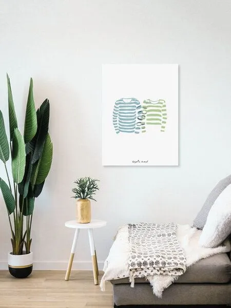 Photocircle Photocircle Wandbild / Poster / Leinwand - Striped Lovers – Produktbild 4 von 4