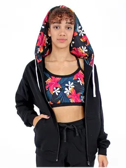 BAGHI BAGHI Sweat Jacke schwarz GOTS – Produktbild 1 von 1