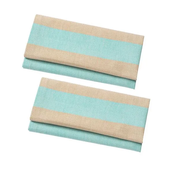 weltPartner Geschirrtücher aus Bio-Baumwolle, 2er-Set von weltPartner, Desert & sky (blau), – Produktbild 1 von 1