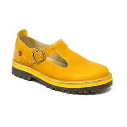 Grünbein Shoes Grünbein Shoes Spangen-Ballerinas Paula Naturform gelb – Produktbild 1 von 1