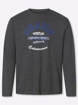 Catamaran Langarmshirt graphit-bedruckt – Produktbild 1 von 1