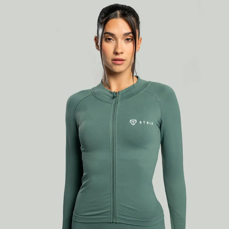 GymBeam OG1 STRIX Sport-Top für Frauen Seamless in Moss XL – Produktbild 1 von 1