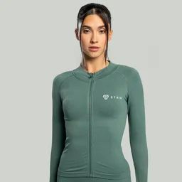 GymBeam OG1 STRIX Sport-Top für Frauen Seamless in Moss XS – Produktbild 1 von 1