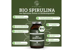 QIDOSHA Bio Spirulina Presslinge 500 mg Presslinge, 300 g, 100 % Bio Spirulina aus kontrolliert biologischer Aquakultur – Produktbild 1 von 1