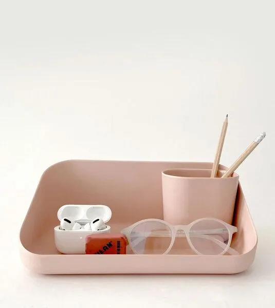 BIOBU BIOBU Tisch Organizer aus Bambusfasern, Blush (rosa), – Produktbild 4 von 4