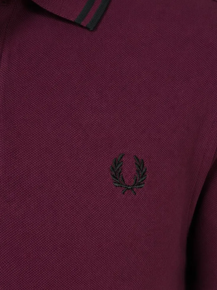 Fred Perry Fred Perry Poloshirt Tipped M3600 Plum 84C - Größe S, Violett, – Produktbild 5 von 5