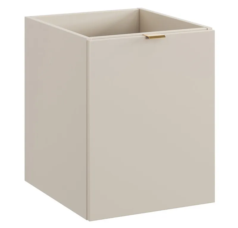 Lomadox Unterschrank DURANGO-56 40 cm breit mit Wäschekorb, Weiß, – Produktbild 4 von 5