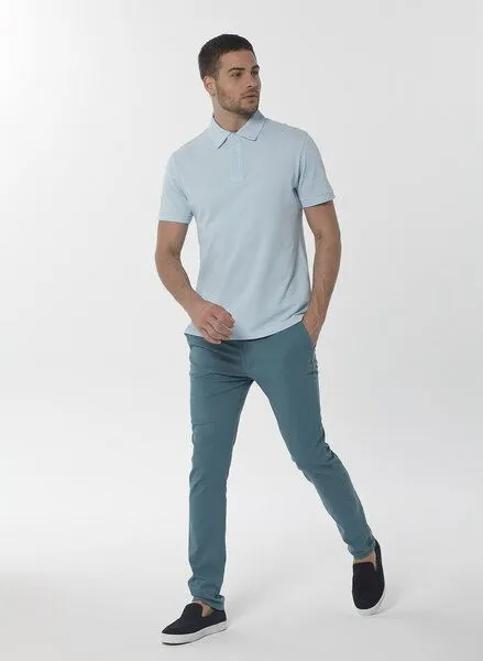 ORGANICATION ORGANICATION Poloshirt aus Bio-Baumwolle, Blau(blue), – Produktbild 2 von 4