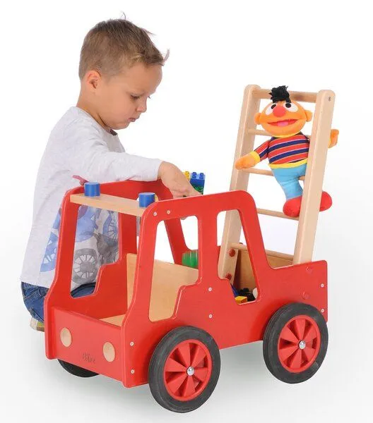 Bätz Holzspielwaren Bätz Holzspielwaren Tolles Feuerwehrauto, Lauflernwagen (ohne Deko) – Produktbild 1 von 1