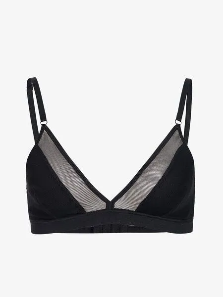 erlich textil erlich textil Jule bügelloses Mesh Bustier aus weichem Modal, Schwarz, – Produktbild 4 von 5