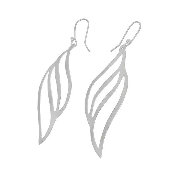 pakilia pakilia Ohrringe Silber Flamme sustainable minimalistisch handmade Fair-Trade – Produktbild 2 von 4