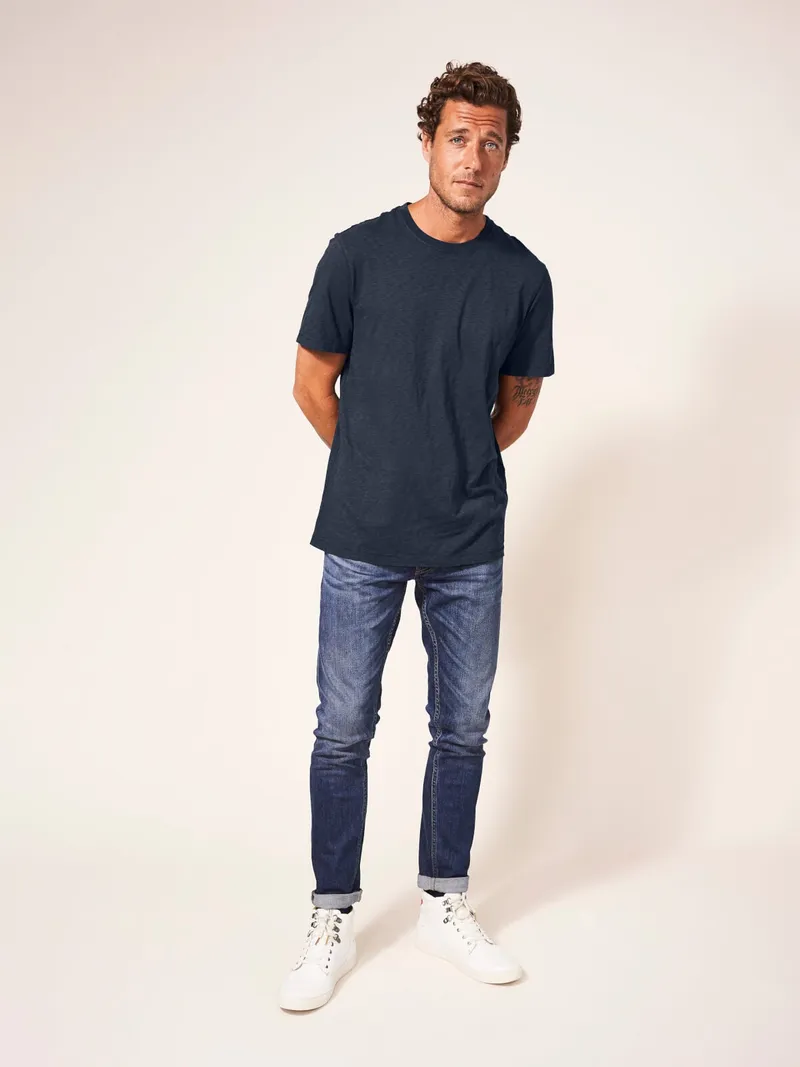 White Stuff Abersoch T-Shirt - XS, Marineblau, – Produktbild 3 von 4