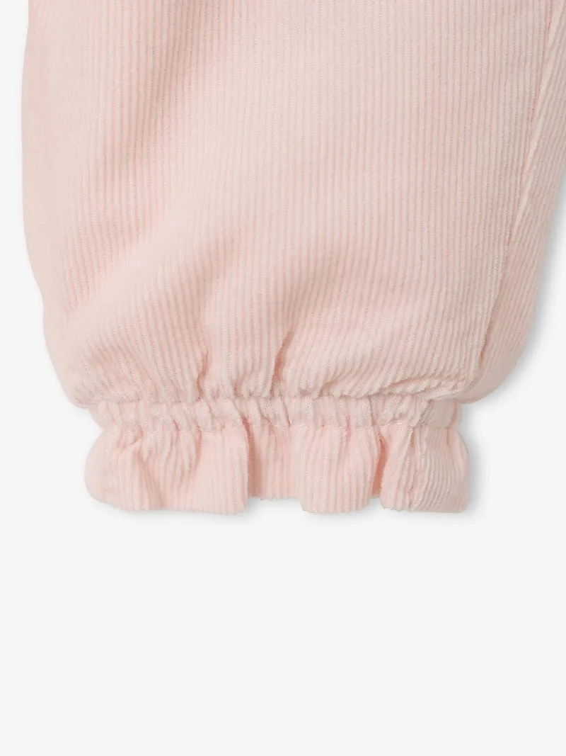 Vertbaudet Vertbaudet Baby Cordhose mit Rüschen Dehnbund, Hellrosa, – Produktbild 3 von 3