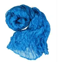Schönes aus Indochina Schönes aus Indochina Seidenschal Crinkle azurblau – Produktbild 1 von 1