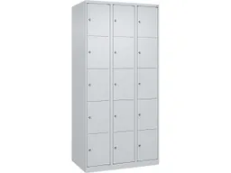 C+P C+P Schließfachschrank Classic PLUS, 15 Fächer, 1850x900x500mm, Lichtgrau/Lichtgrau – Produktbild 1 von 1