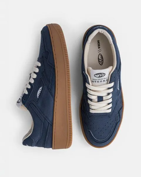 MoEa MoEa Sneakers Origin - Full Blue Suede - Mushroom, Blue, – Produktbild 2 von 4