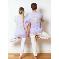 SPARKLES OF LIGHT SPARKLES OF LIGHT Yoga Shirt | LET'S MEDITATE TOGETHER, Lila, – Produktbild 1 von 1