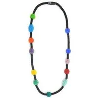 Sakiba Sakiba Kette lang/Dreifacharmband Morse ”Liebe”, Schwarz-bunt, – Produktbild 1 von 1