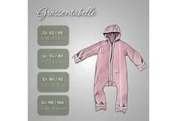 Alavya Home® Overall Alavya Home Walkoverall Bio-Schurwolle Rosa, 74/80 Wollfleece mit Reißverschluss, Walk Woll-Anzug für Kleinkind und Baby – Produktbild 1 von 1