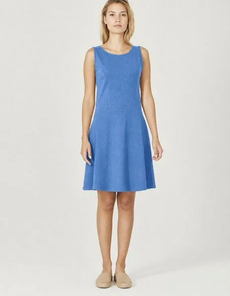 HempAge HempAge Jersey Sommerkleid Hanf/Biobaumwolle, Ocean (blau), – Produktbild 2 von 3