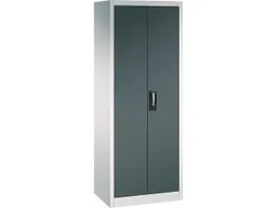 C+P C+P Stahlschrank mit Flügeltüren "Acurado" H1950xB700xT500mm, Lichtgrau/Anthrazitgrau – Produktbild 1 von 1