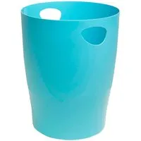 Exacompta Exacompta Papierkorb mit Griffen "Ecobin Pop'N Co" 15 l, cyan – Produktbild 1 von 1