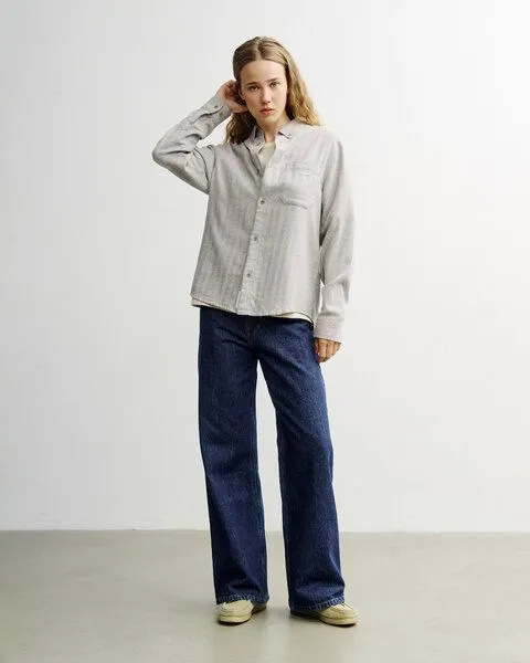 Rotholz Rotholz - Hemd Button-Down, Herringbone grey, – Produktbild 2 von 4