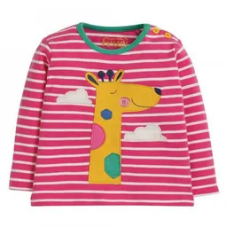 Frugi Frugi Langarm-Shirt Giraffe Button Applique Top – Produktbild 1 von 1
