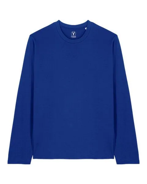 YTWOO YTWOO Basic Unisex Langarmshirt aus 100% Biobaumwolle, Blau, – Produktbild 1 von 4