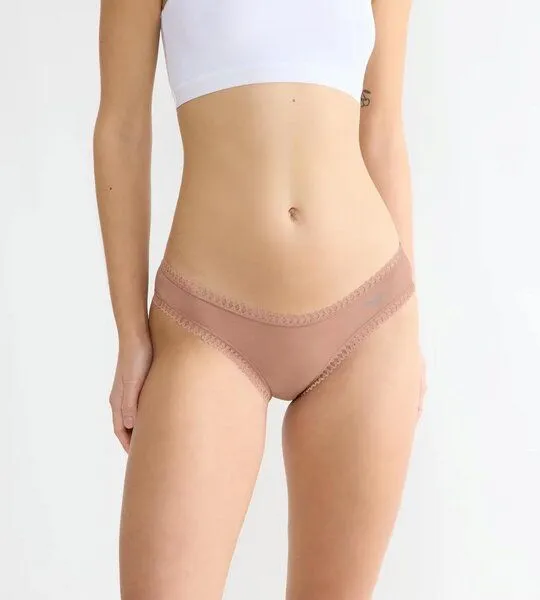 Sloggi Sloggi 3er Pack GO Crush Mini-Slip Bio-Baumwolle, Cameo brown, – Produktbild 2 von 3