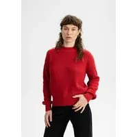 MELA Rippstrick Pullover MANIKA | von MELA | Fairtrade & GOTS zertifiziert, Granatapfel, – Produktbild 1 von 1