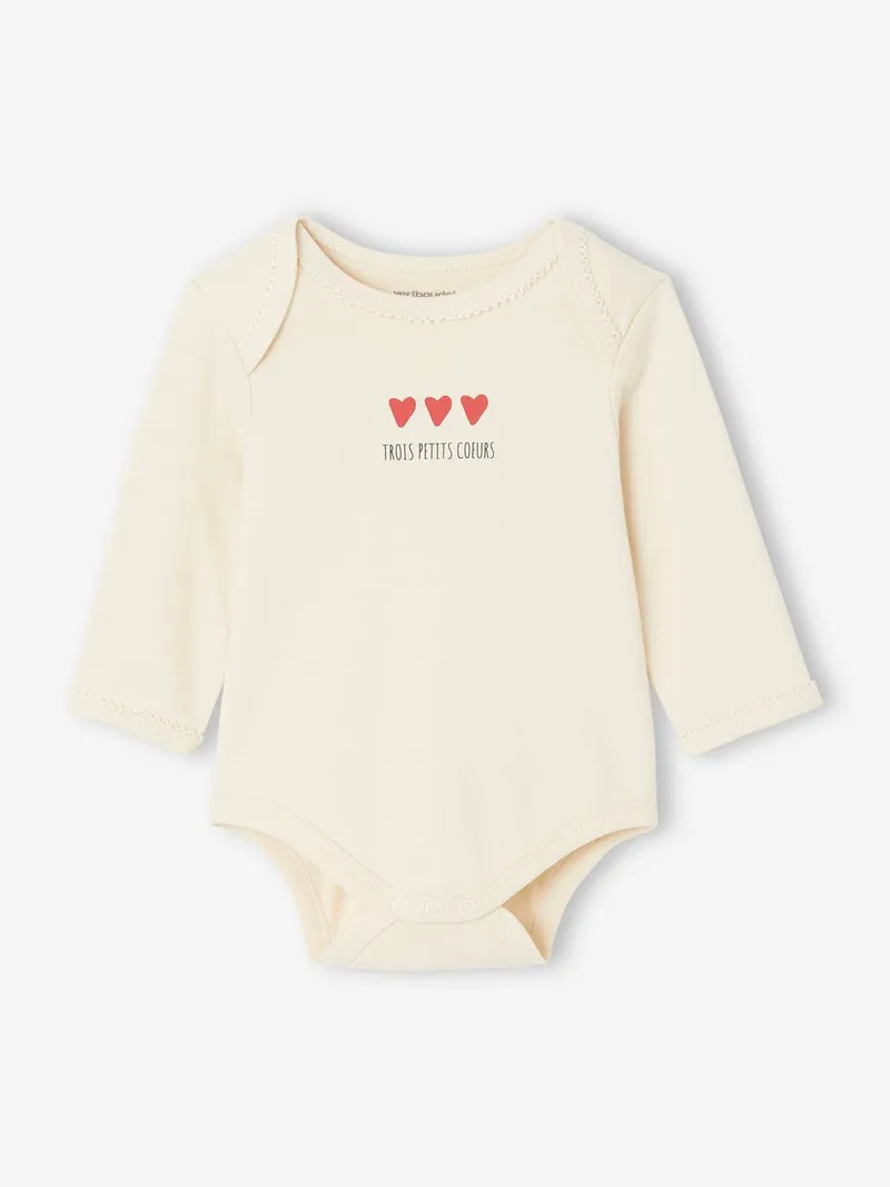 Vertbaudet 5er-Pack Baby Schlupfbodys, Nachtblau+weiß+gestreift+wollw, – Produktbild 3 von 4