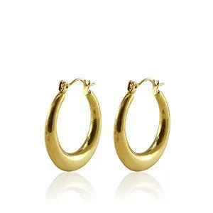 ELEKTROPULLI Schlichte Creolen in 25mm von Elektropulli, Gold, – Produktbild 1 von 1