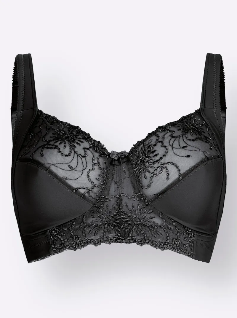 wäschepur BH ohne Bügel, Schwarz, – Produktbild 2 von 2