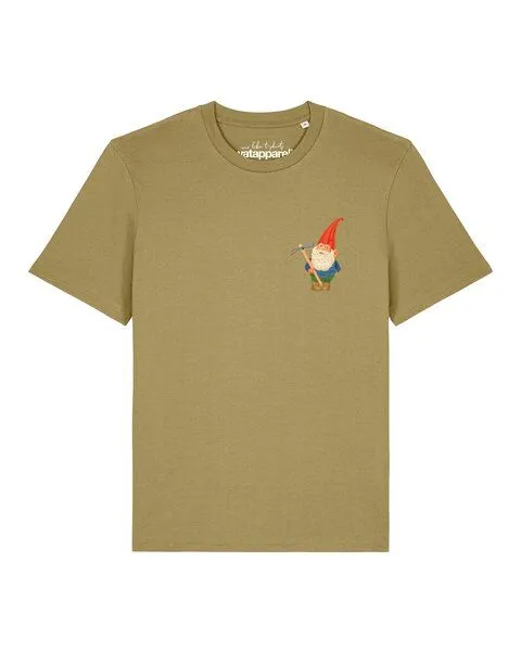 watapparel watapparel T-Shirt Unisex Gartenzwerg, Faded olive, – Produktbild 1 von 2