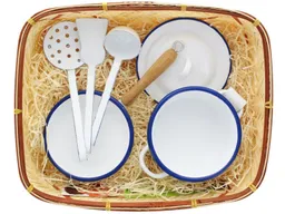 Glückskäfer Glückskäfer Emaille Koch-Set für Spielküche 5-teilige Küchenutensilien – Produktbild 1 von 1