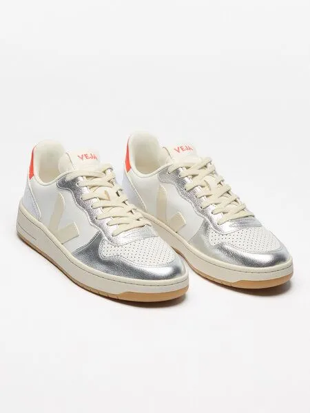 Veja Veja V-10 Prime Leather, White pierre silver (weiß), – Produktbild 2 von 3