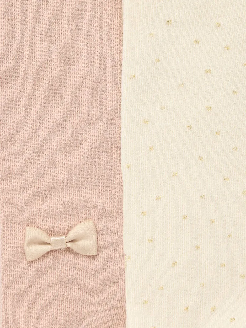 Vertbaudet 2er-Pack Weihnachts-Strumpfhosen Baby Mädchen, Wollweiß, – Produktbild 2 von 2