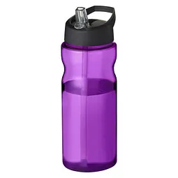 Unbranded H2O Active® Eco Base 650 ml Sportflasche mit Ausgussdeckel, lila/ schwarz – Produktbild 1 von 1