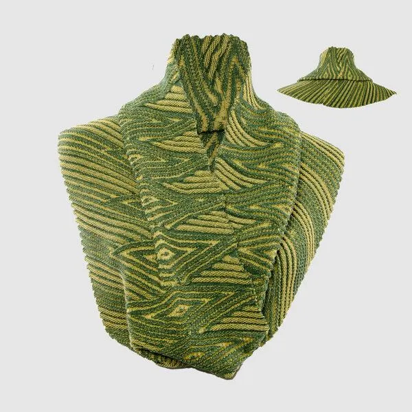 LANARTO slow fashion LANARTO slow fashion Loop-Schal Twist gestrickt aus mulesingfreier Merinowolle, Gelb, – Produktbild 1 von 4