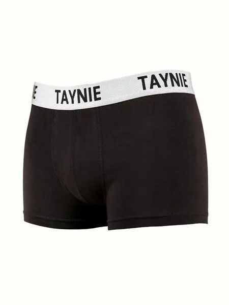 Taynie 2er-Pack schwarz/schwarz - Retroshorts - Biozidfrei - Zertifiziert - TAYNIE HERREN BOXERSCHORTS, Schwarz, – Produktbild 2 von 4