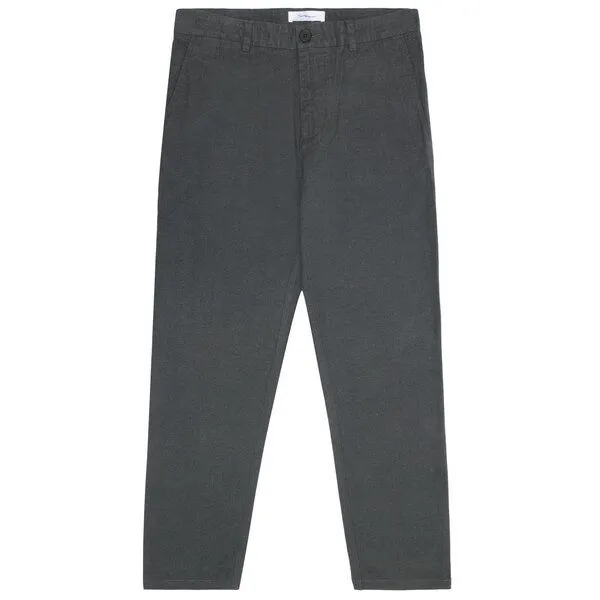 KnowledgeCotton Apparel KnowledgeCotton Apparel Flanell-Chino-Hose CHUCK, Flanell gray pinstripe, – Produktbild 1 von 4